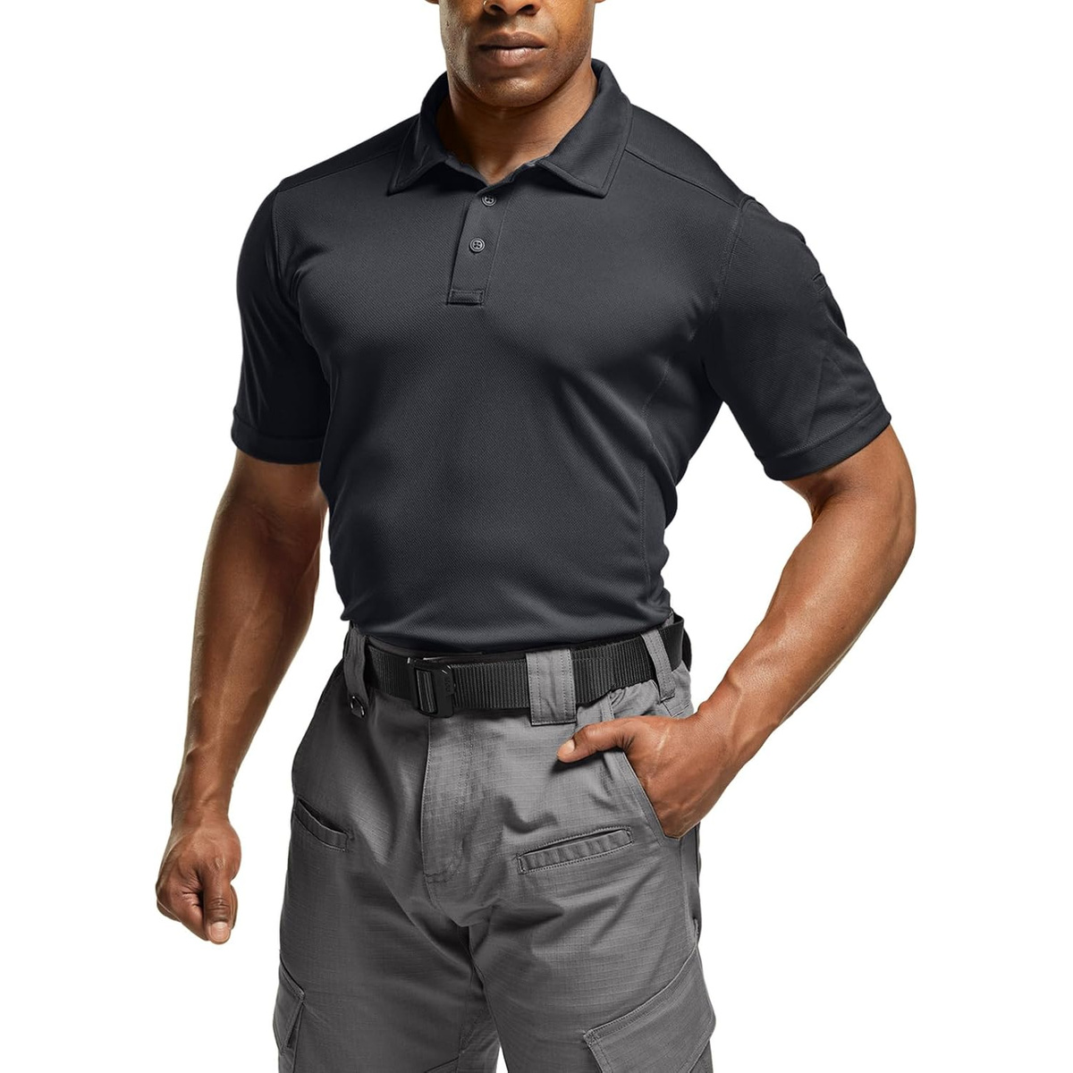 Men's Quick-Dry Stretch Performance Polo Shirt - Official Front Fit