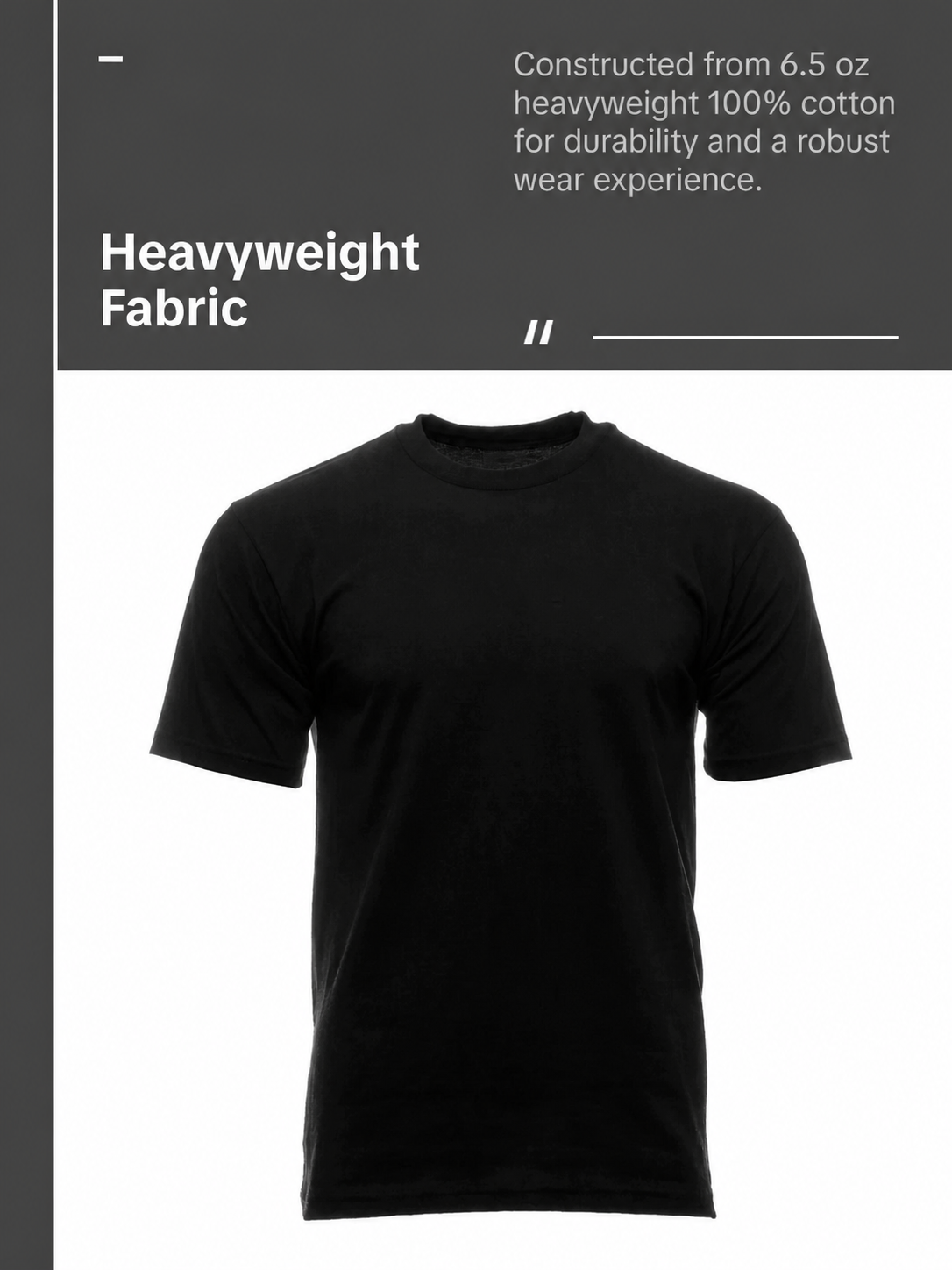 Men's Heavyweight Cotton Classic Fit Crewneck T-Shirt - Multipack - Heavyweight Fabric