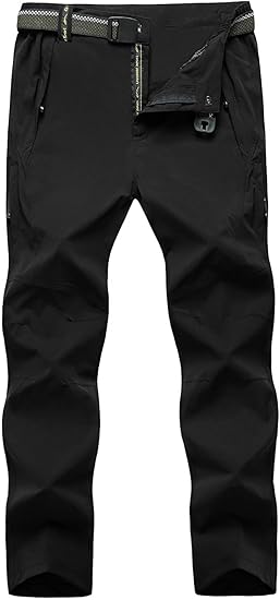 Men's Lightweight Outdoor Utility Pants with Belt