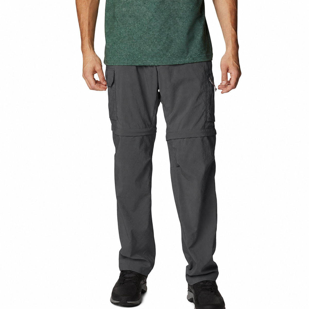 Men's Convertible Stretch Cargo Hiking Pants - Charcoal