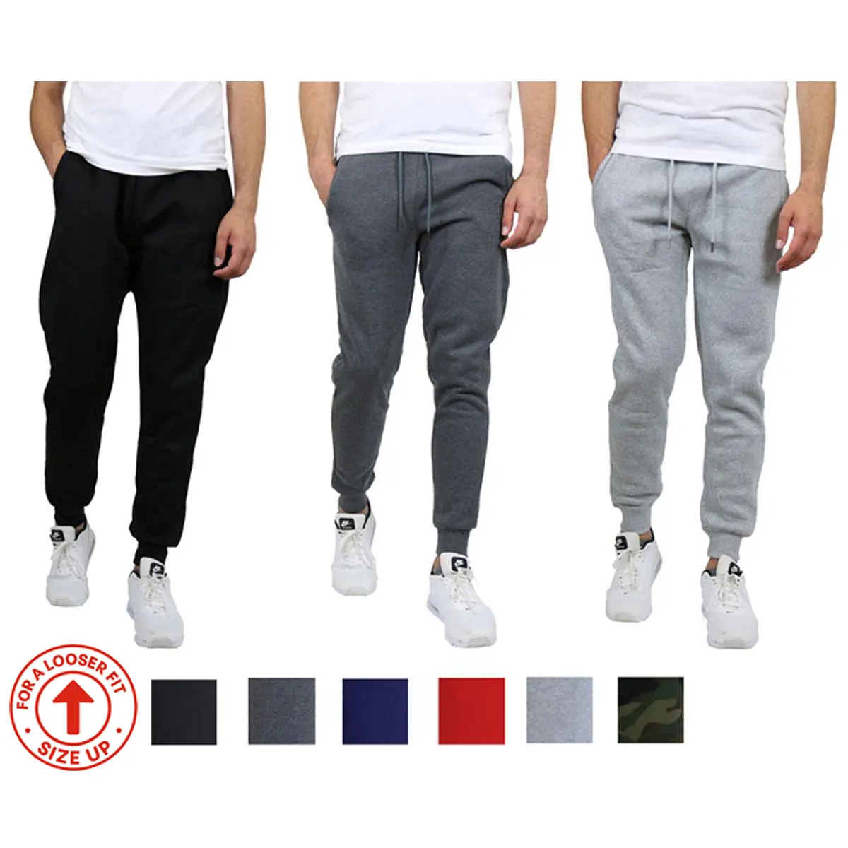 Jogger fit and available color reference