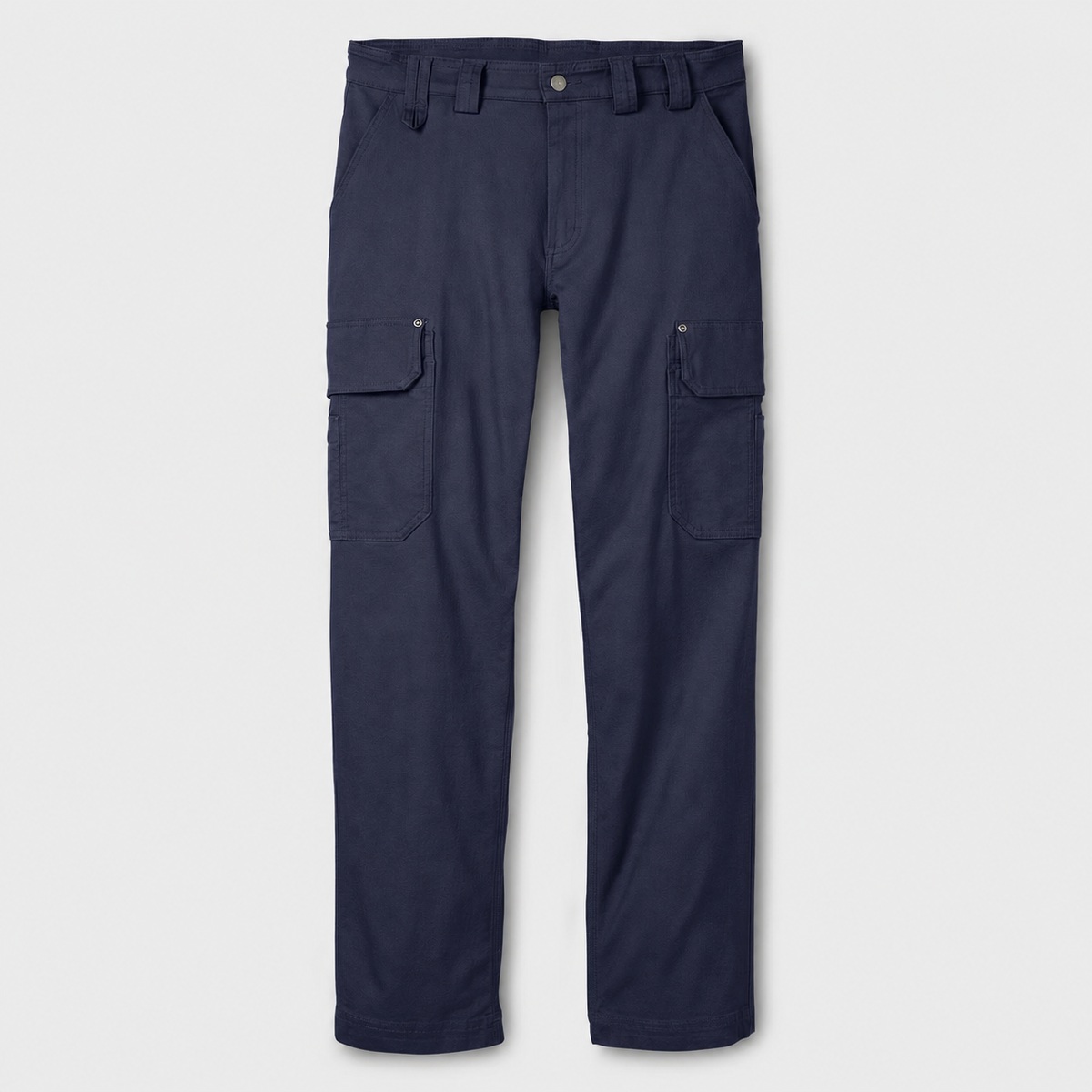 Men's Relaxed Fit Stretch Canvas Cargo Work Pants - Navy