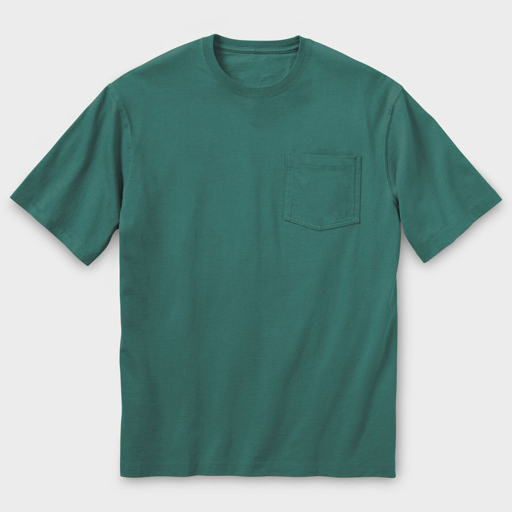 Dark Sea extra-length relaxed-fit short sleeve pocket crew T-shirt
