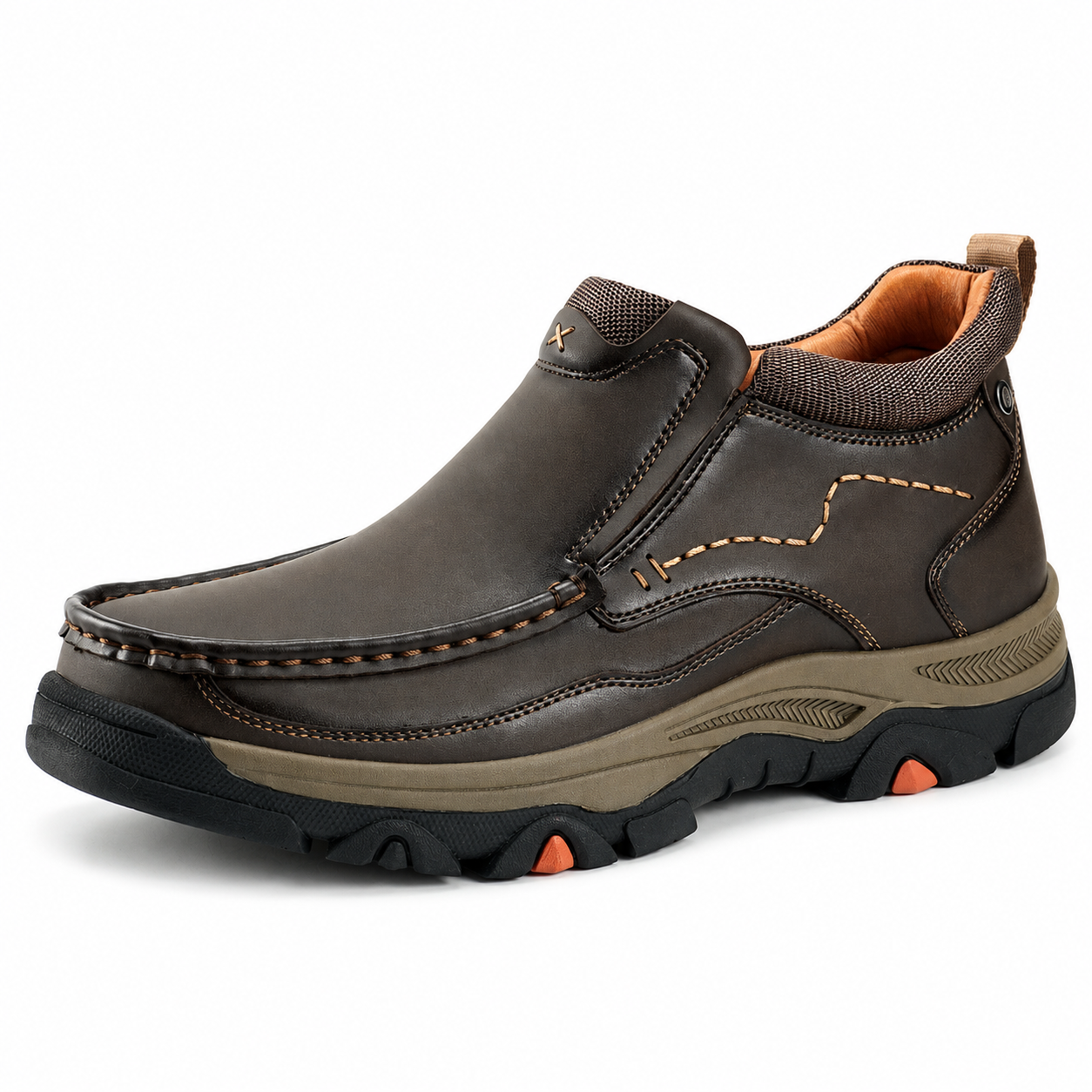 ⏰Dernier jour ! 45 % de réduction 🔥Bottes orthopédiques à enfiler en cuir pleine fleur Modenoro pour hommes