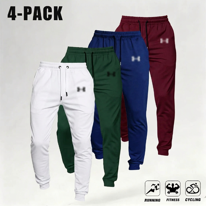 Men's 4-Pack Relaxed Jogger Sweatpants