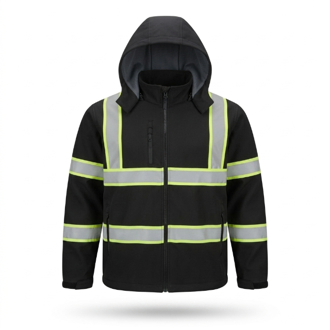 Men's High-Visibility Waterproof Work Jacket