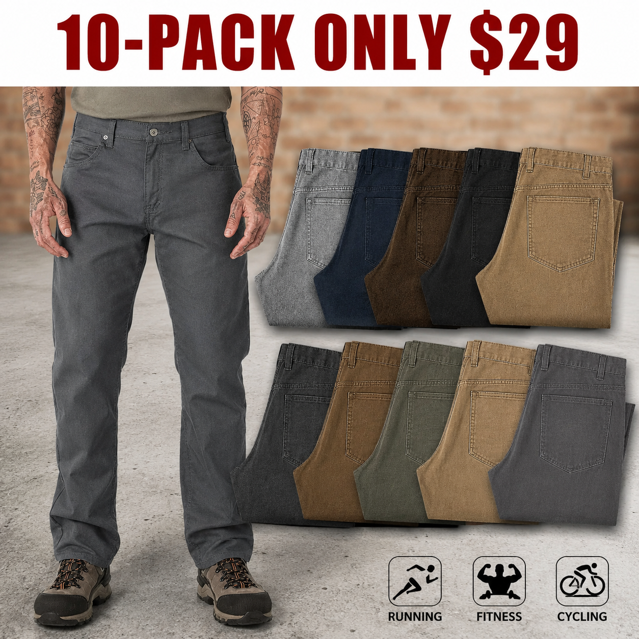 Men's Flex Duck Utility Work Pants