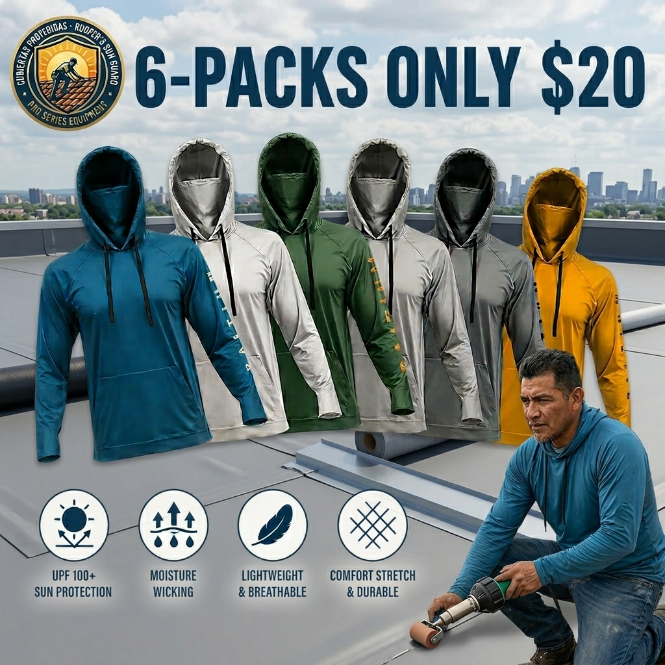 💥Men's UPF 50+ Hooded Sun Protection Fishing Shirt
