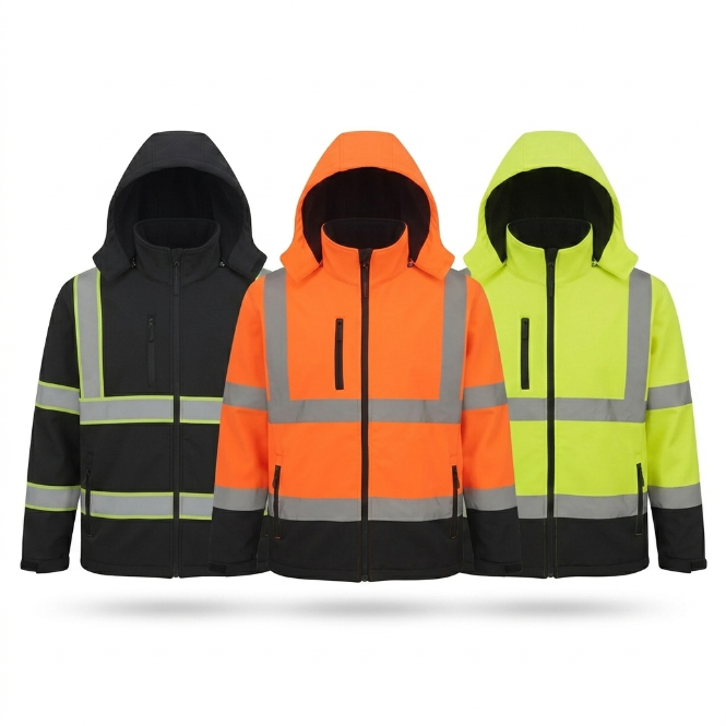 Men's High-Visibility Waterproof Work Jacket