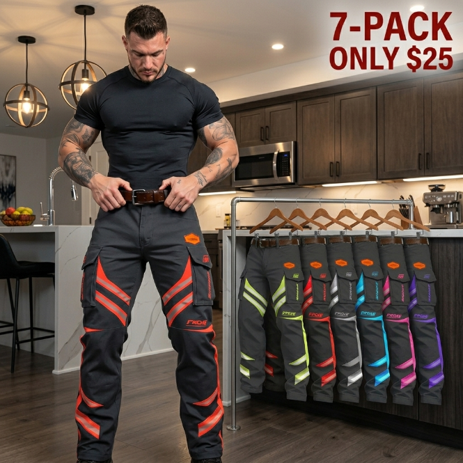 Men's Casual Ankle-Length Work Pants