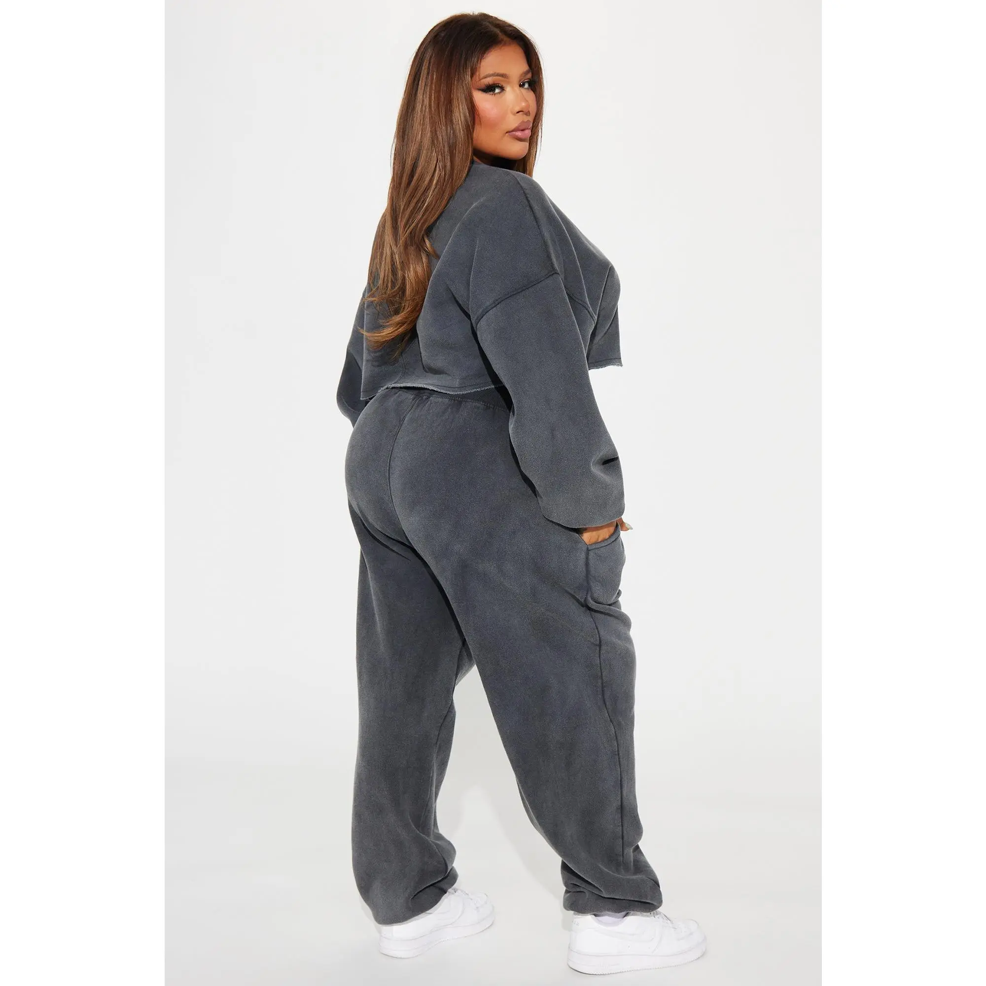 Women's Cozy Fleece Crewneck & Jogger Set