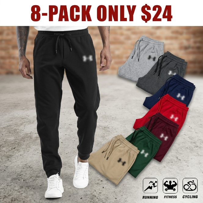 Men's 4-Pack Relaxed Jogger Sweatpants
