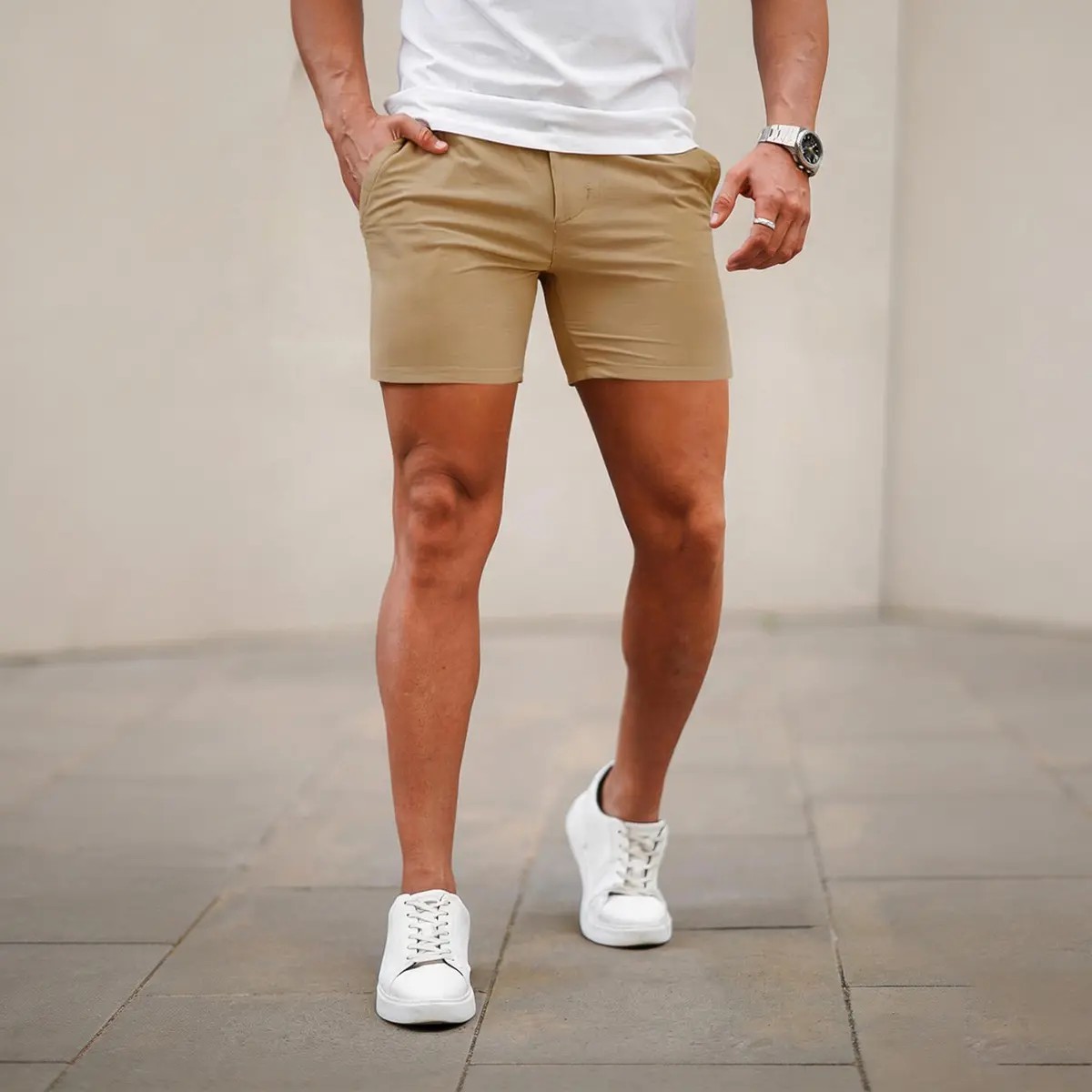 Men's 5-Inch Stretch Slim-Fit Chino Shorts
