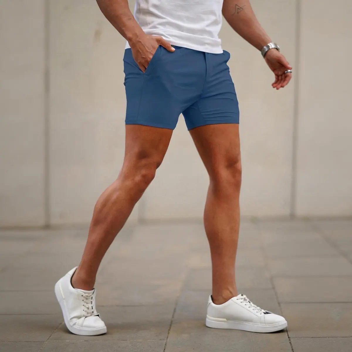Men's 5-Inch Stretch Slim-Fit Chino Shorts