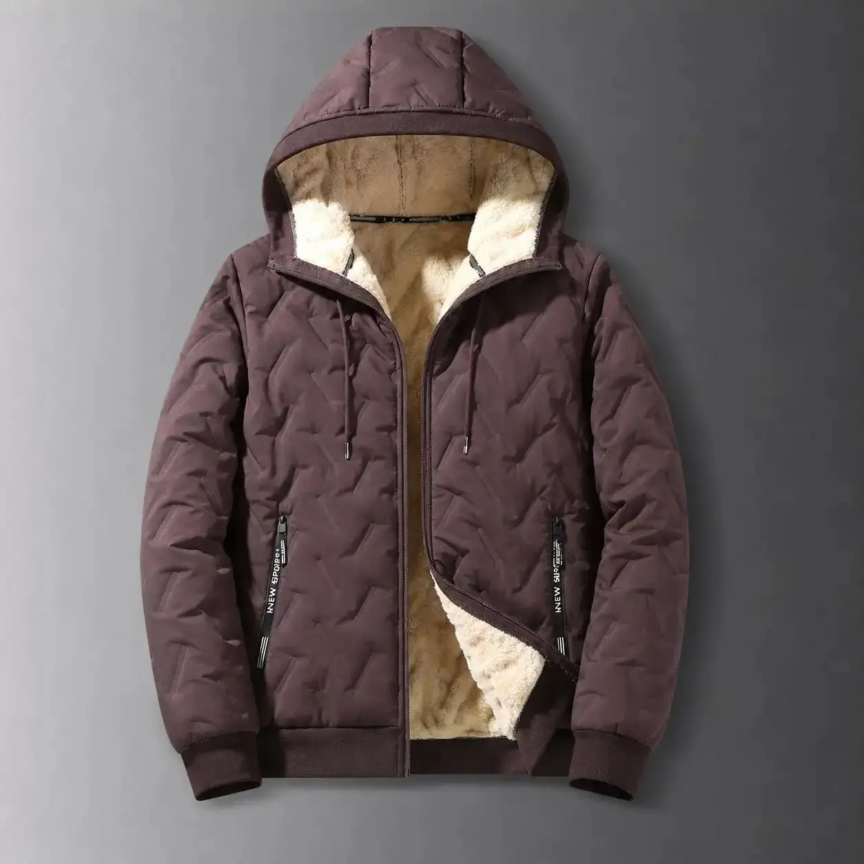 Men's WeatherShield Hooded Winter Jacket