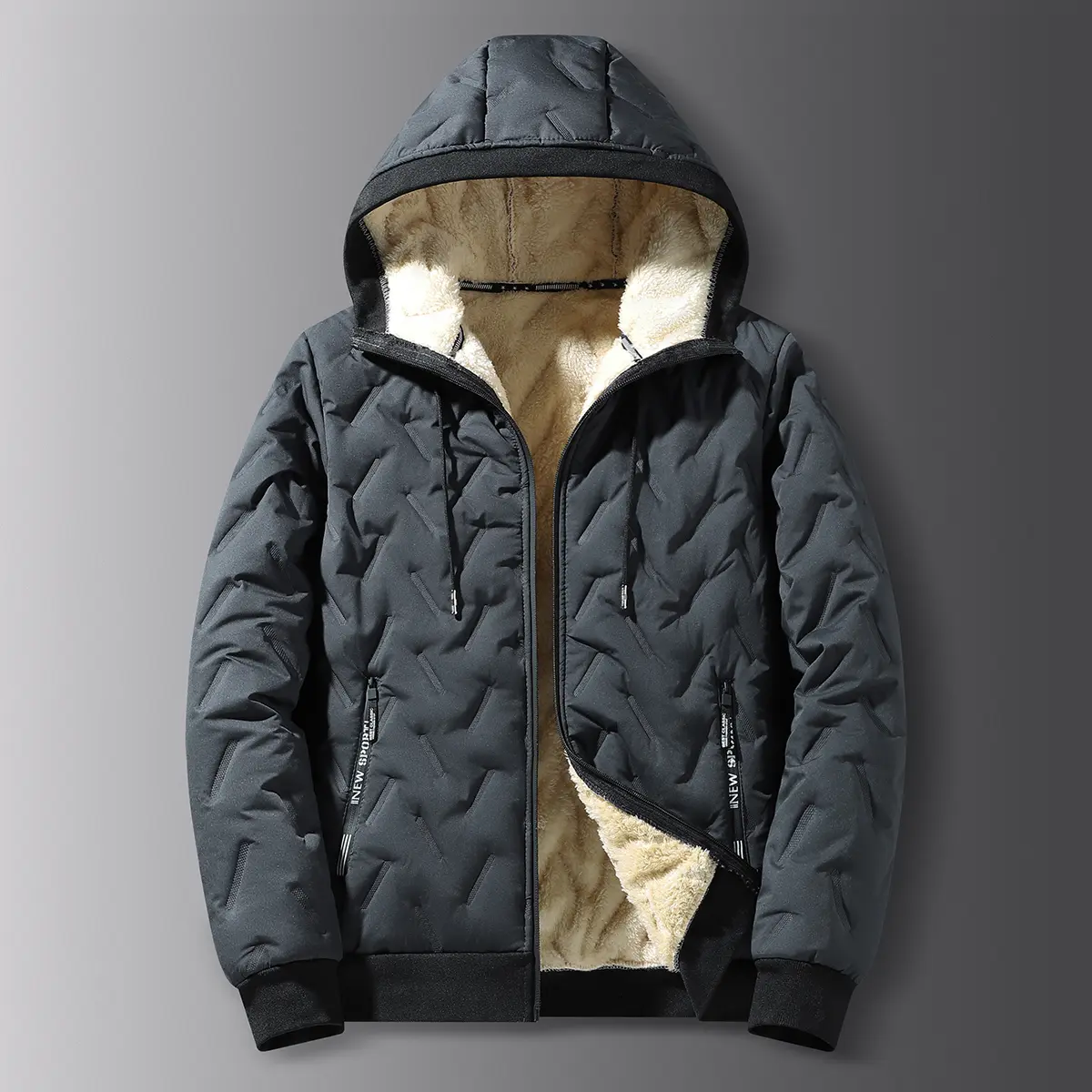 Men's WeatherShield Hooded Winter Jacket