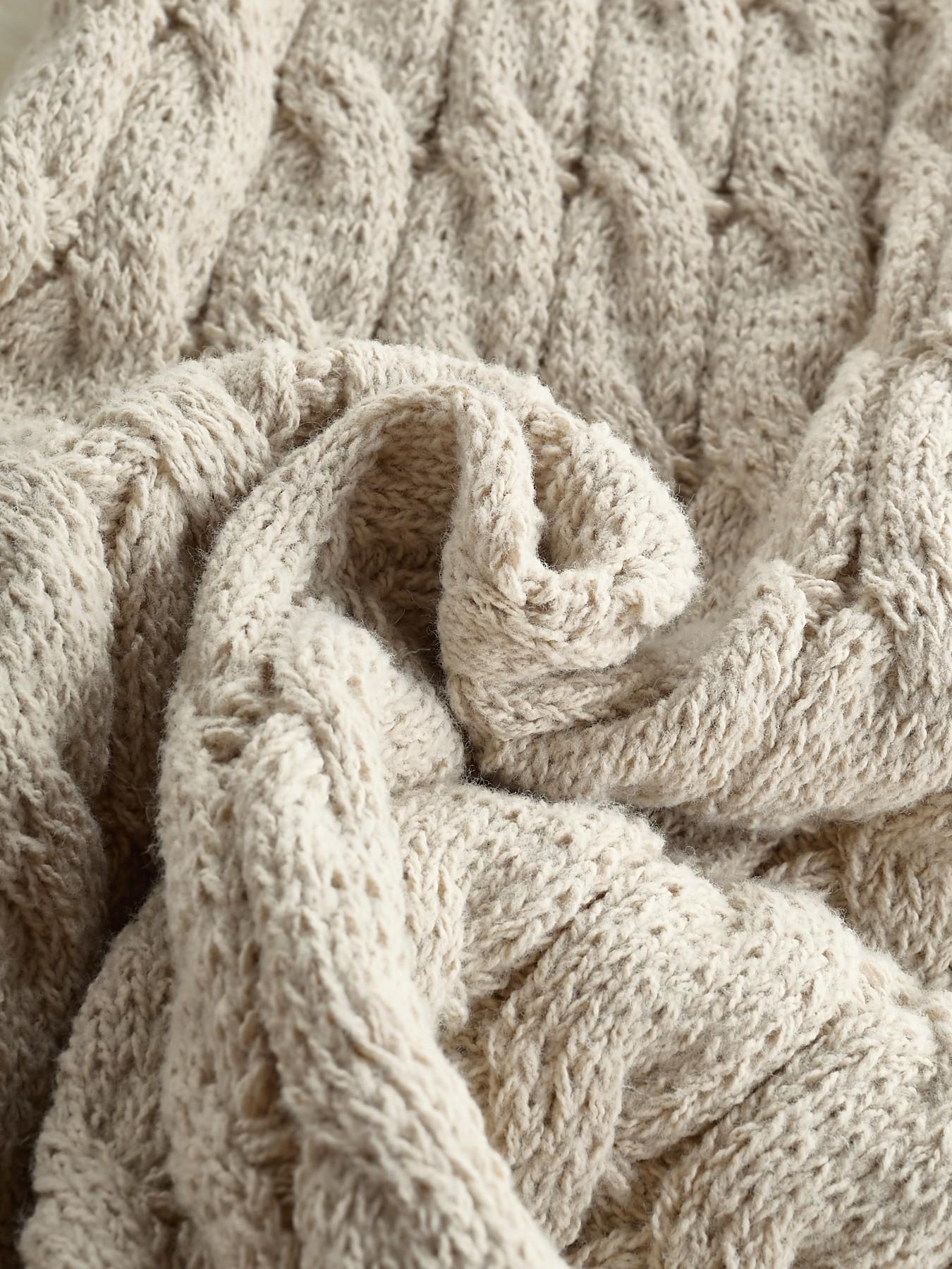 Women's Elegant Cable Knit Long Cardigan