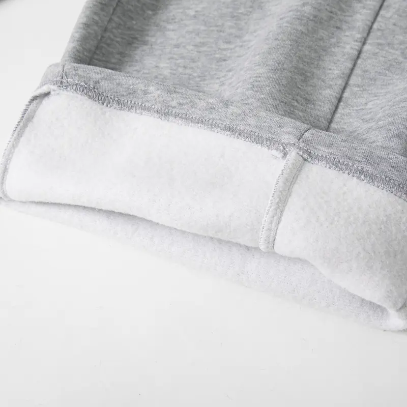 Men's Plaid Panel Wide-Leg Sweatpants
