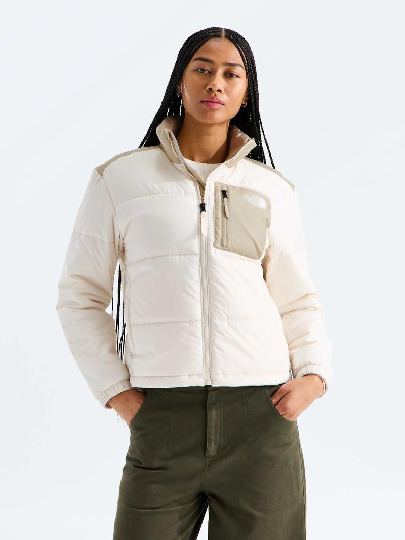 🧥 Women's Insulated Zip-Up Jacket – Wind-Resistant Water-Repellent Winter Coat