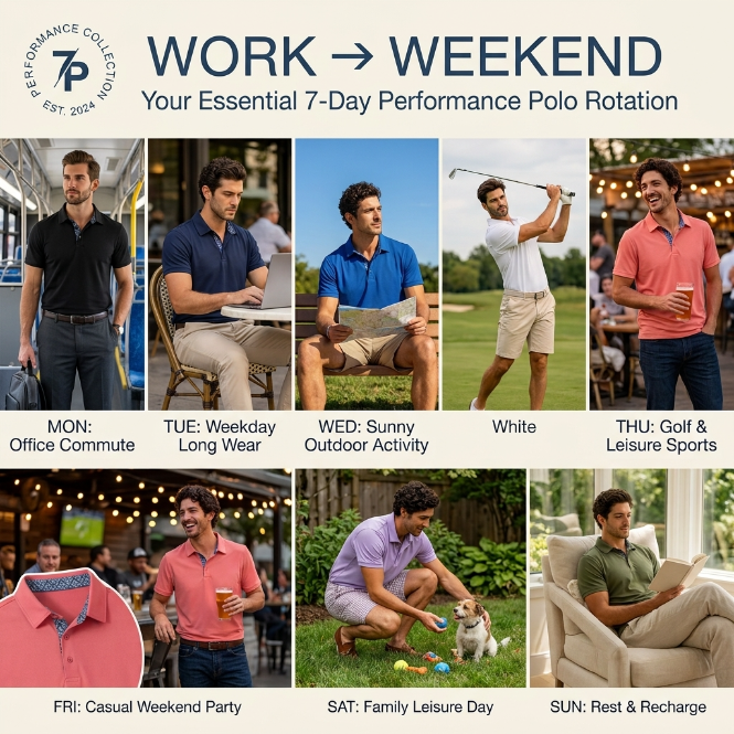 🔥Men’s Classic Cotton Short-Sleeve Polo Shirt