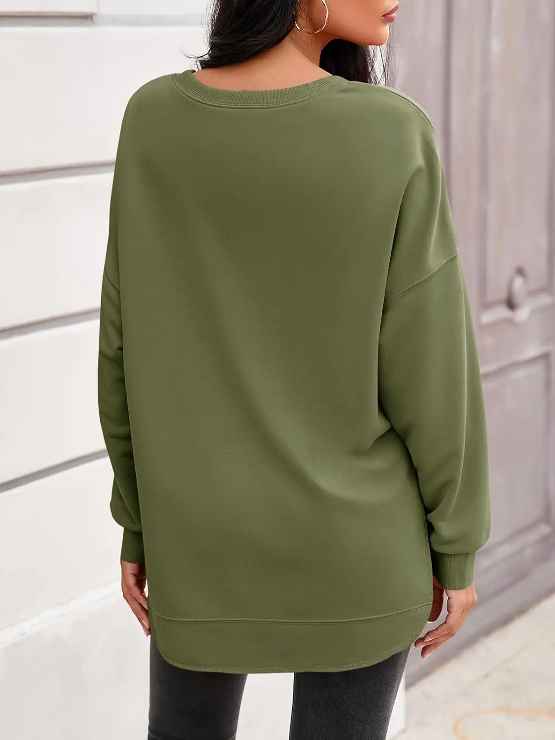 Women's Soft Oversized Sporty Sweatshirt