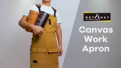 ROTANET Woodworking Apron for Men, Waterproof Canvas Work Aprons for Shop