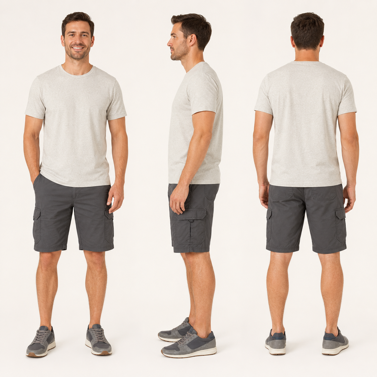 Men's 10.5-Inch Stretch Cargo Shorts – 4-Pack & 8-Pack