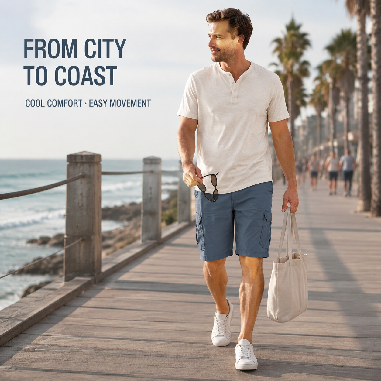 Men's 10.5-Inch Stretch Cargo Shorts – 4-Pack & 8-Pack