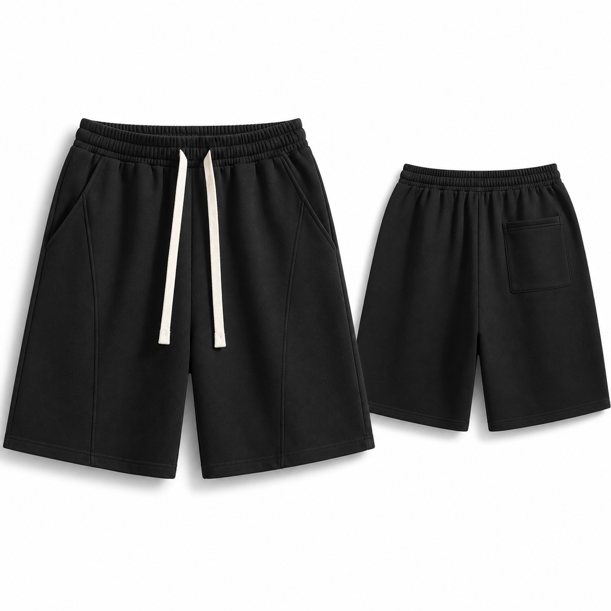 Men's Cotton-Blend Fleece Drawstring Shorts – 4/6/8-Pack
