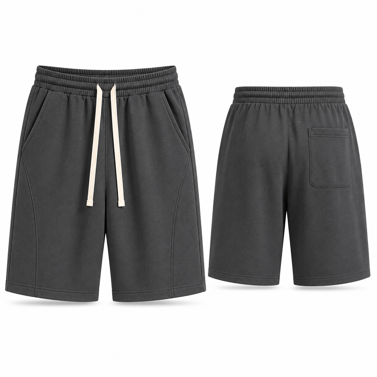 Men's Cotton-Blend Fleece Drawstring Shorts – 4/6/8-Pack
