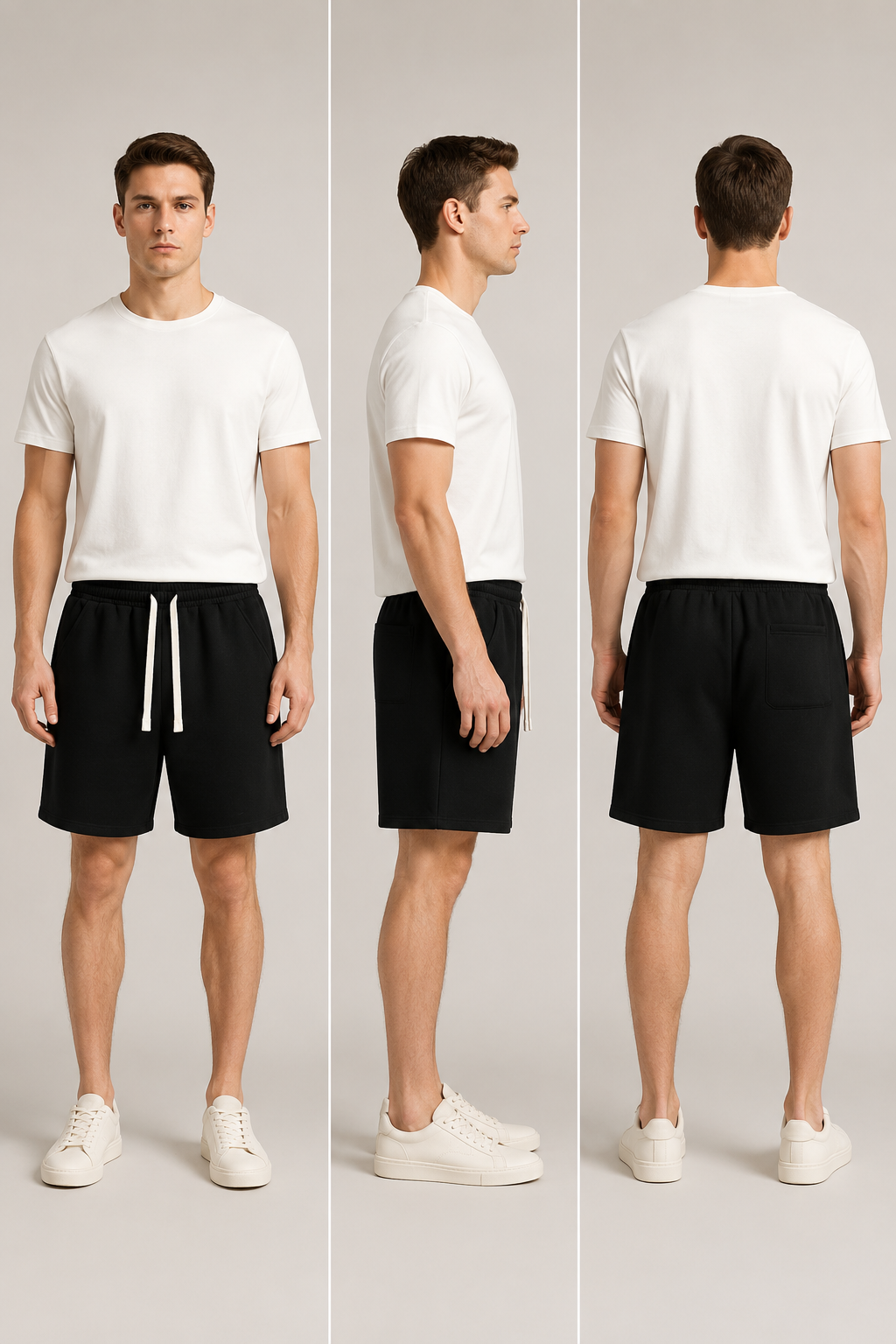Men's Cotton-Blend Fleece Drawstring Shorts – 4/6/8-Pack