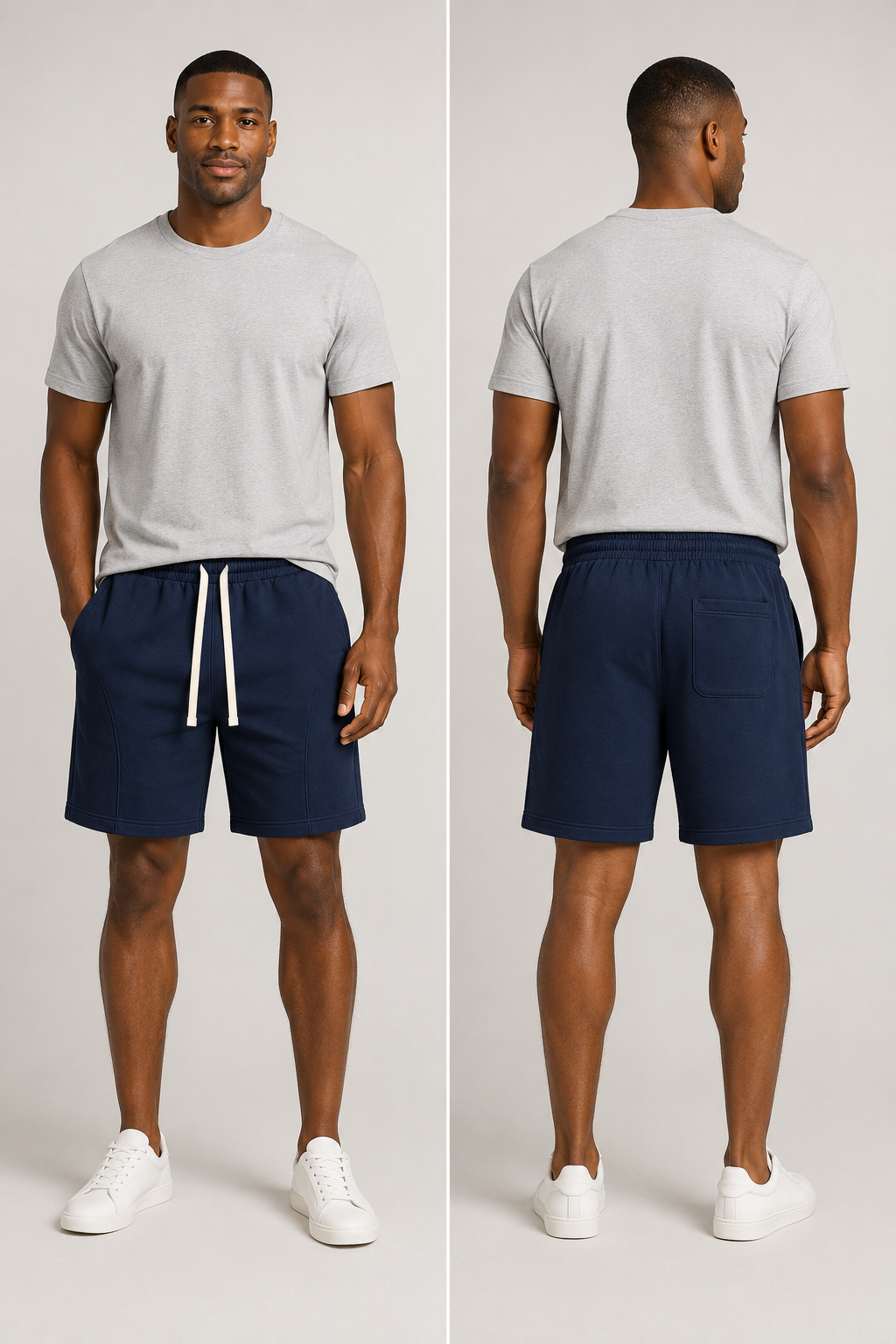 Men's Cotton-Blend Fleece Drawstring Shorts – 4/6/8-Pack