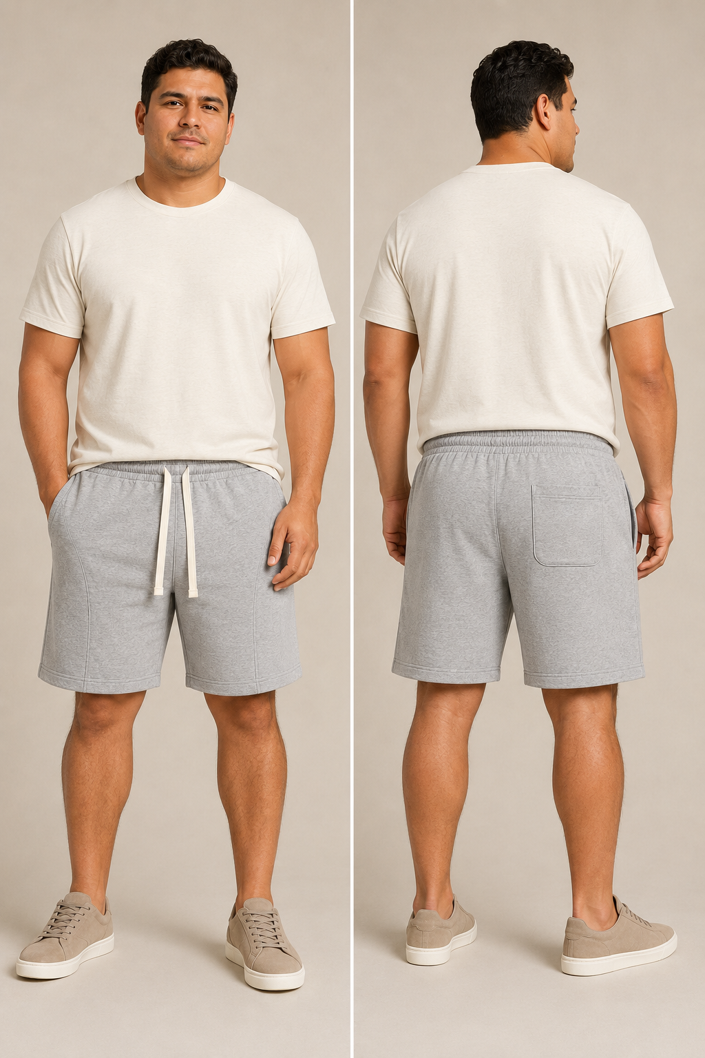 Men's Cotton-Blend Fleece Drawstring Shorts – 4/6/8-Pack