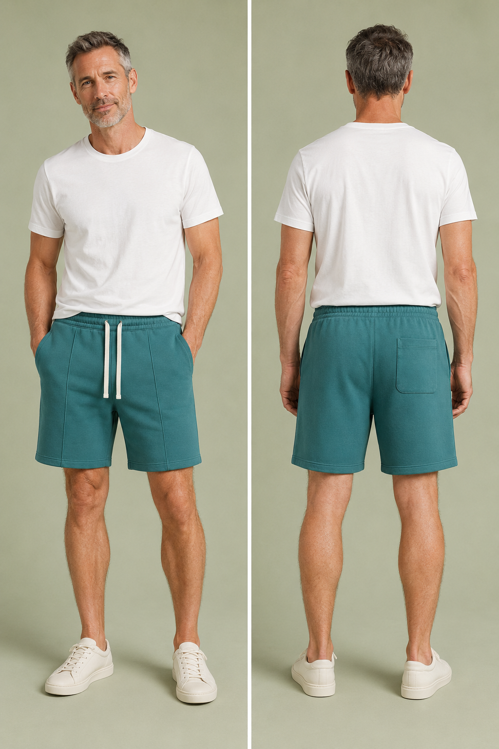 Men's Cotton-Blend Fleece Drawstring Shorts – 4/6/8-Pack