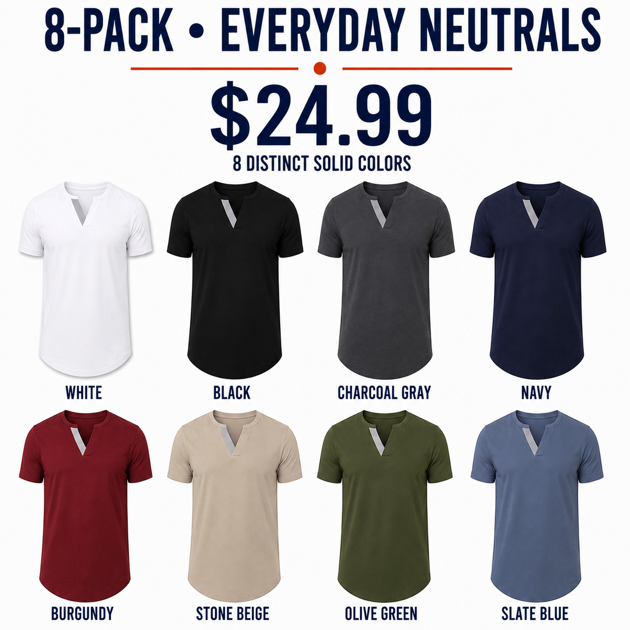 Everyday Neutrals 8-Pack at $24.99