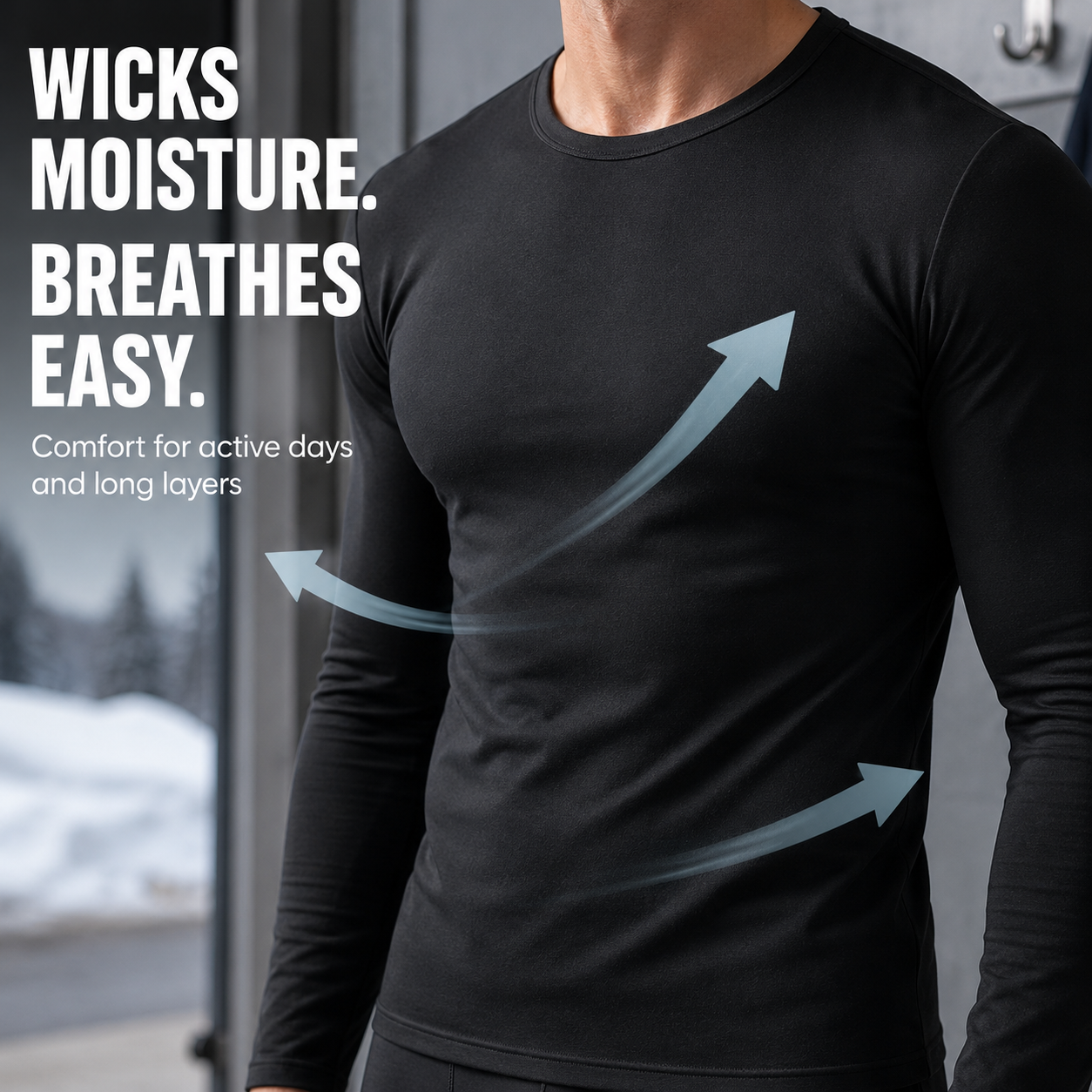 Moisture-wicking thermal fabric comfort demonstration