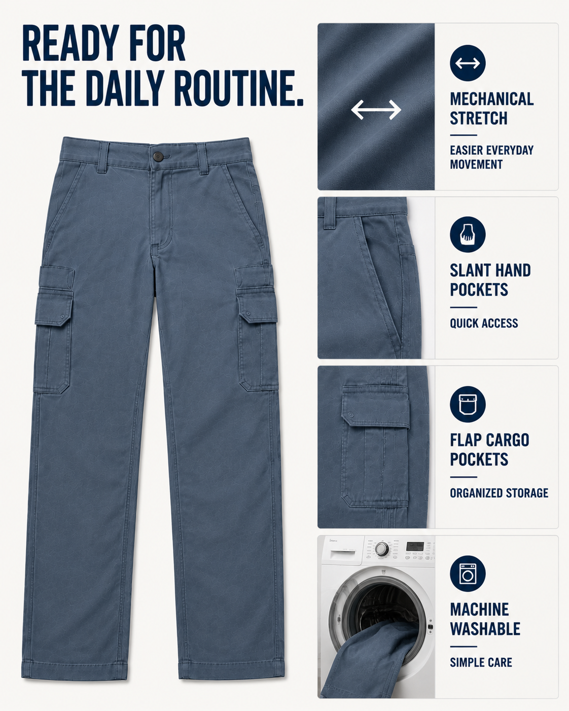 Cargo work pants verified functions