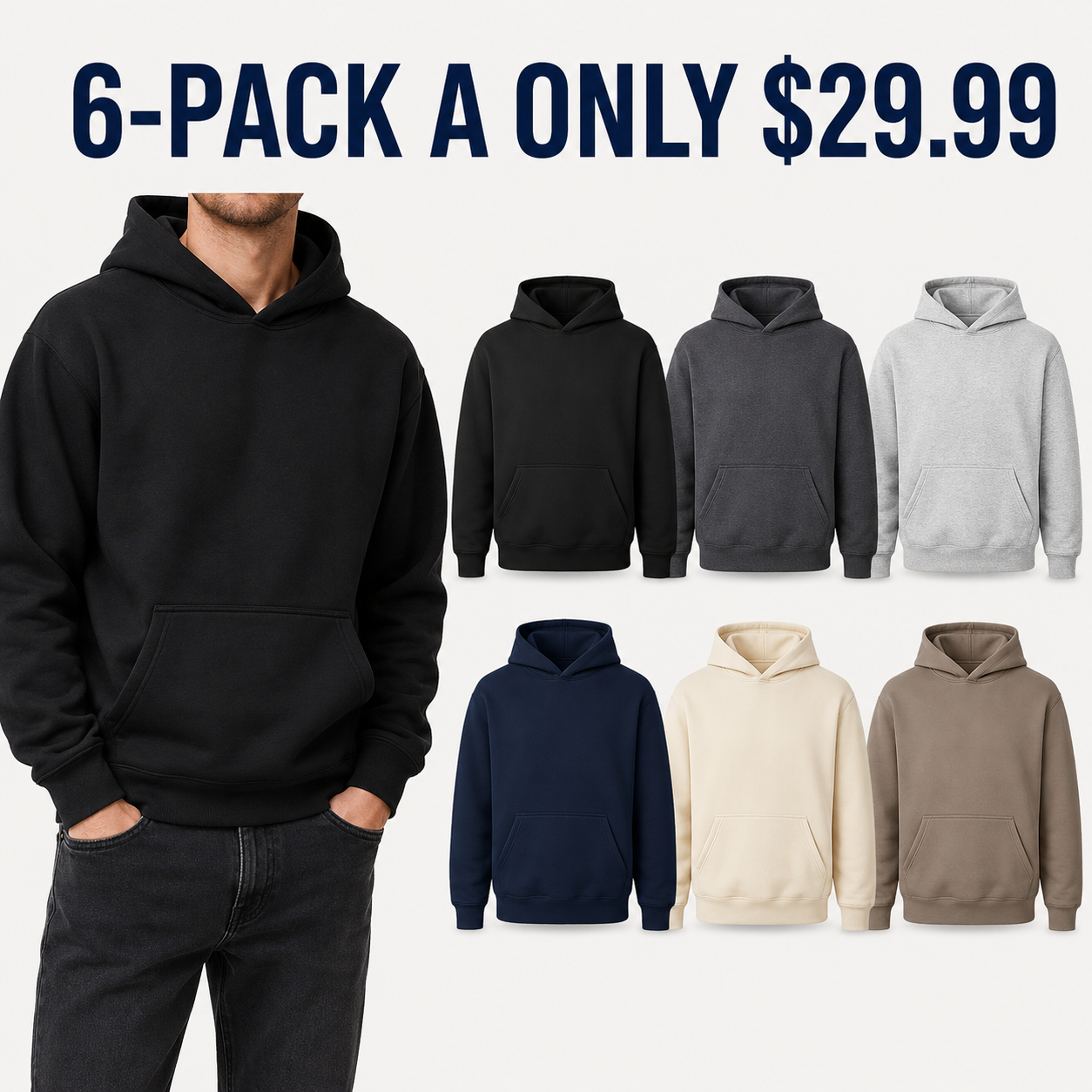 6-Pack A hoodie cover and set Only $29.99