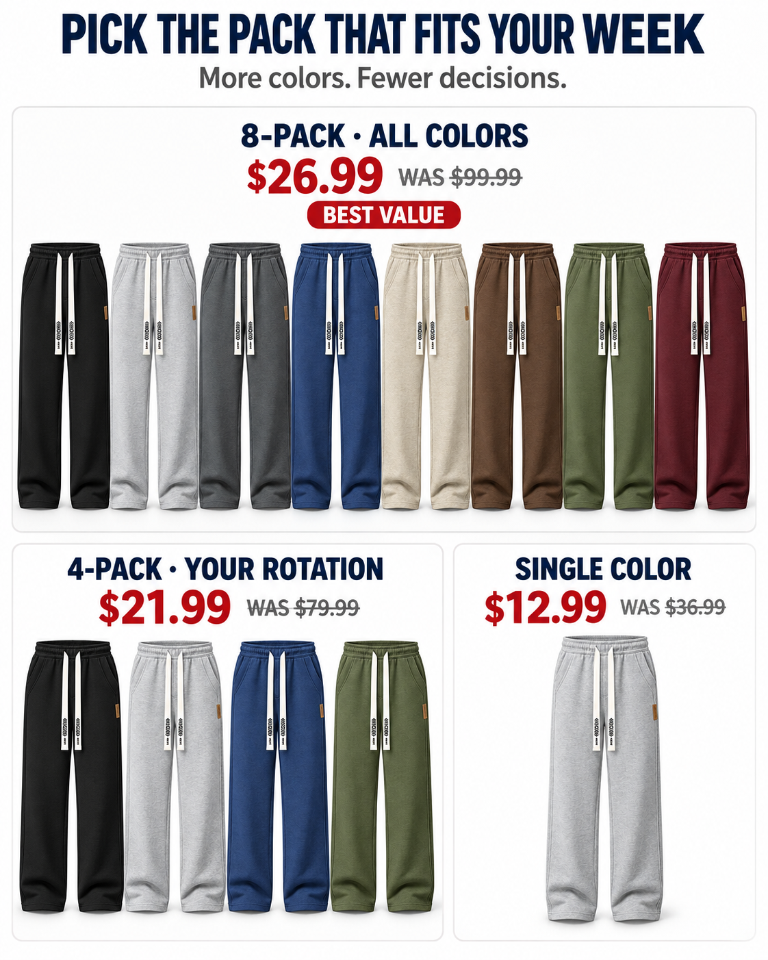 Eight-pack, four-pack and single-color buying guide