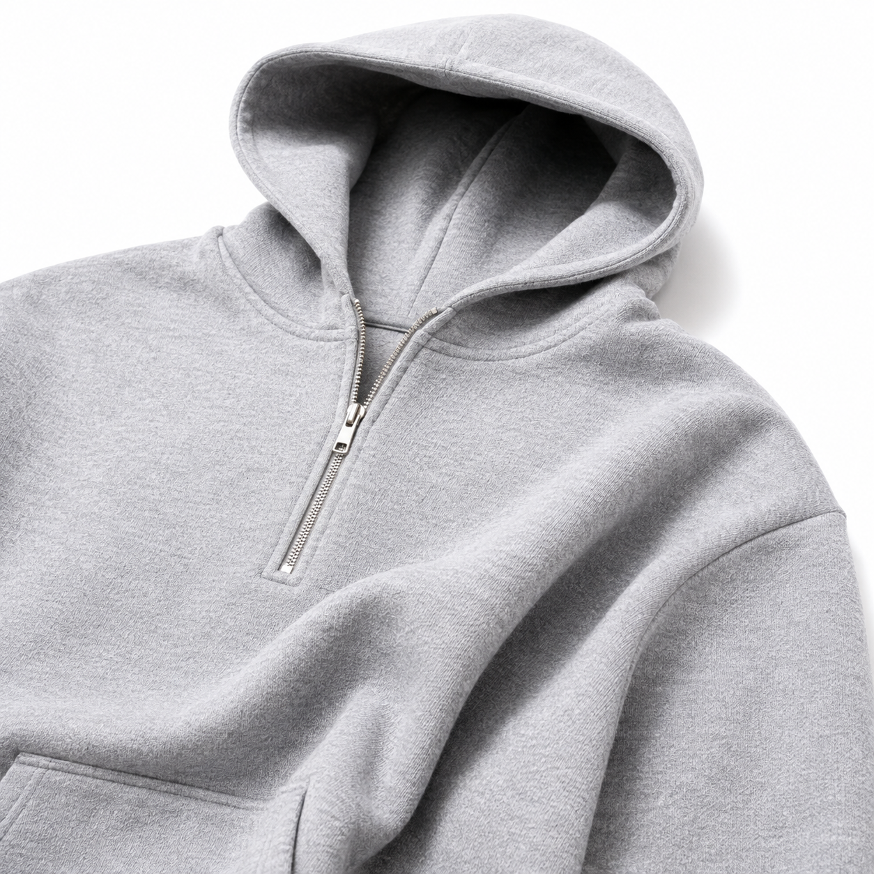 Filled three-dimensional plain knit fabric and drape detail