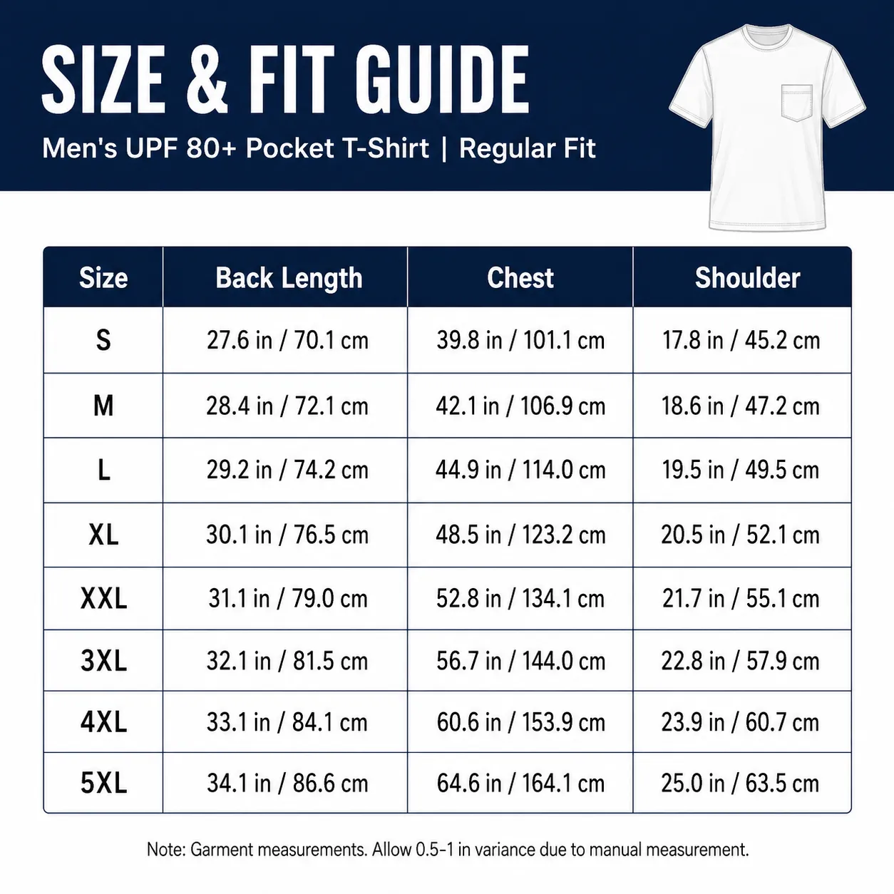 Men's UPF 80+ Moisture-Wicking Pocket T-Shirt