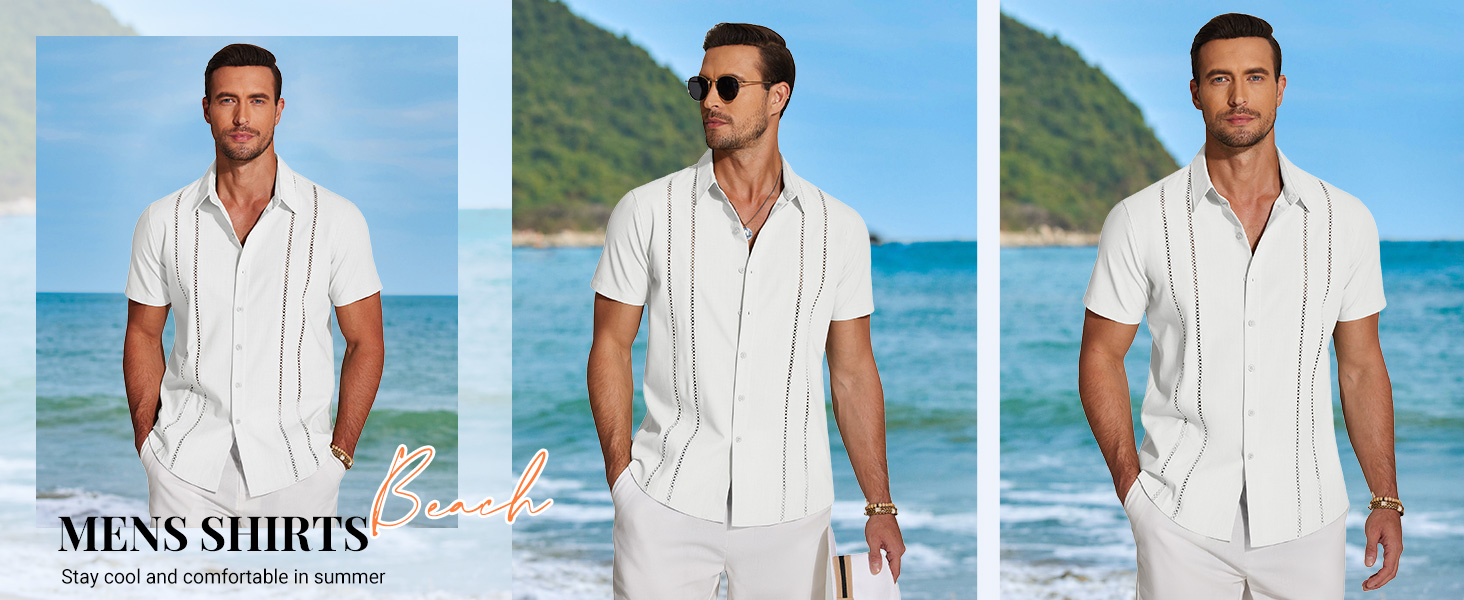 mens casual button down shirts