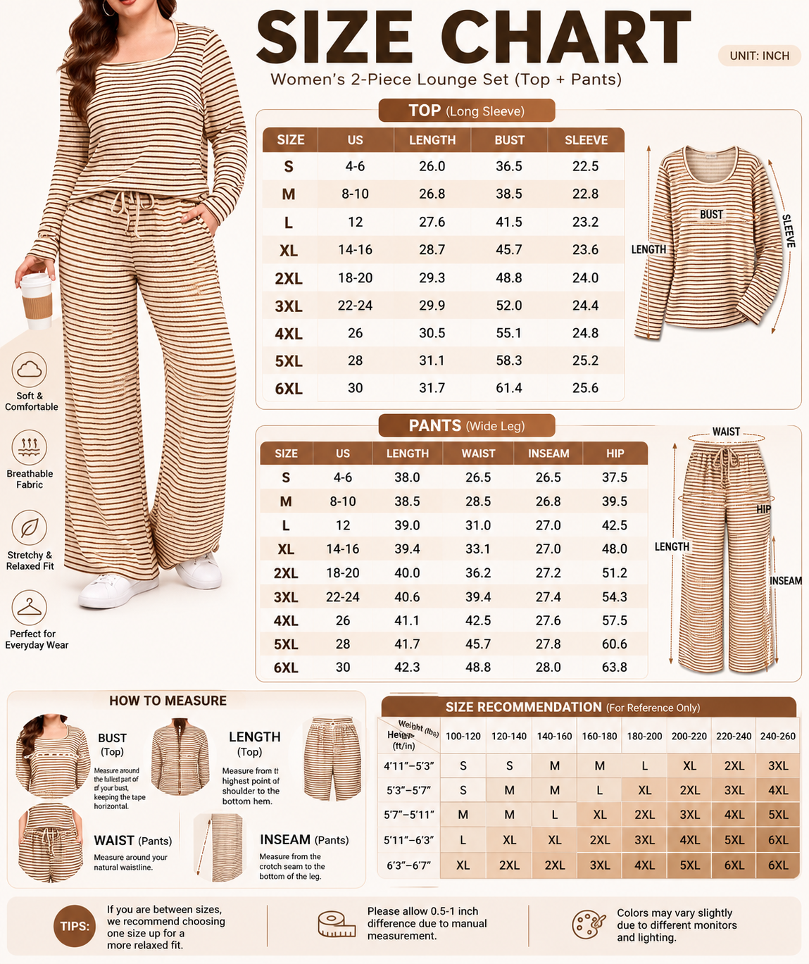 Women Matching 2‑Piece Outfit Set