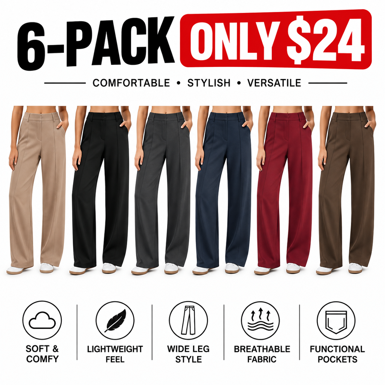 Women's High-Rise Straight Leg Ponte Pants