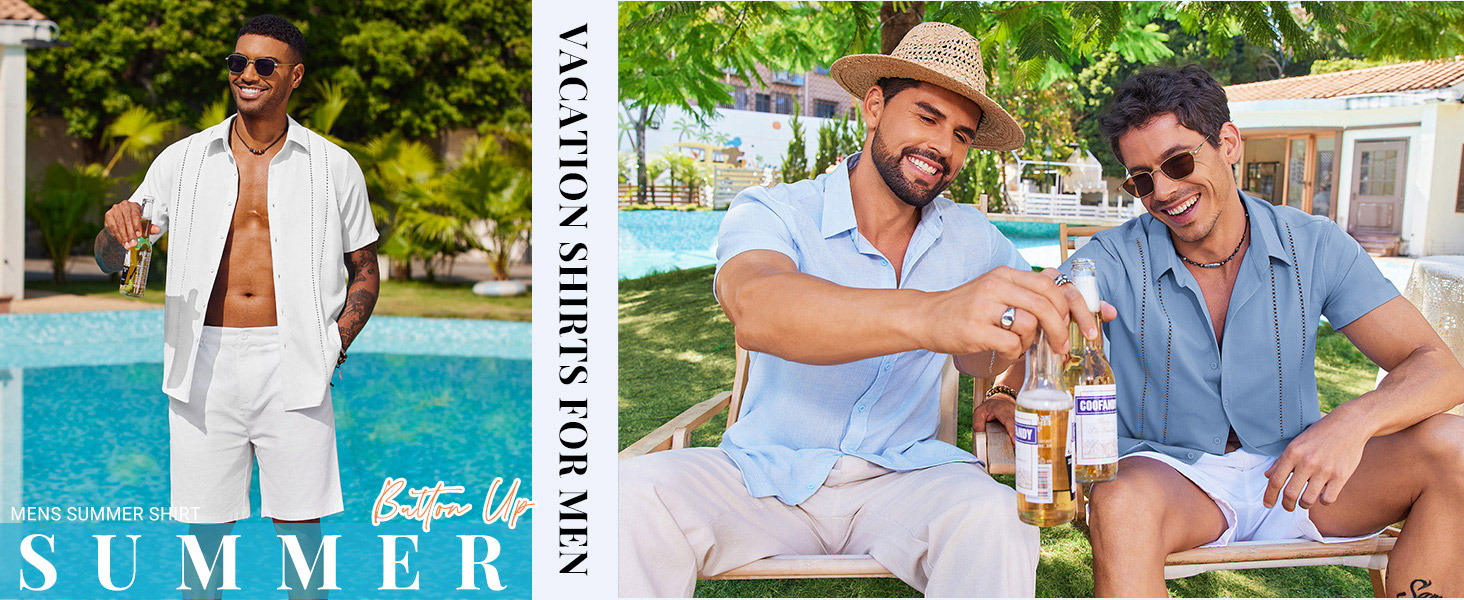 mens summer shirts short sleeve