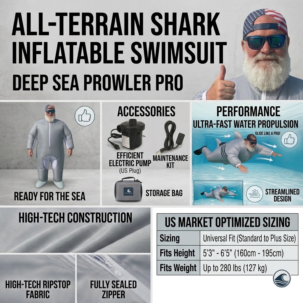 JetShark™ Motorized Inflatable Shark Suit
