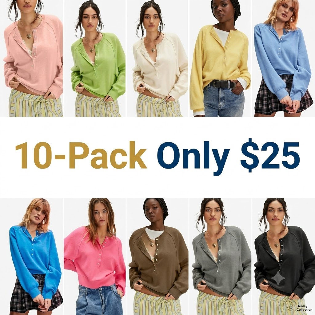 Women's Summer V-Neck Waffle Knit Top
