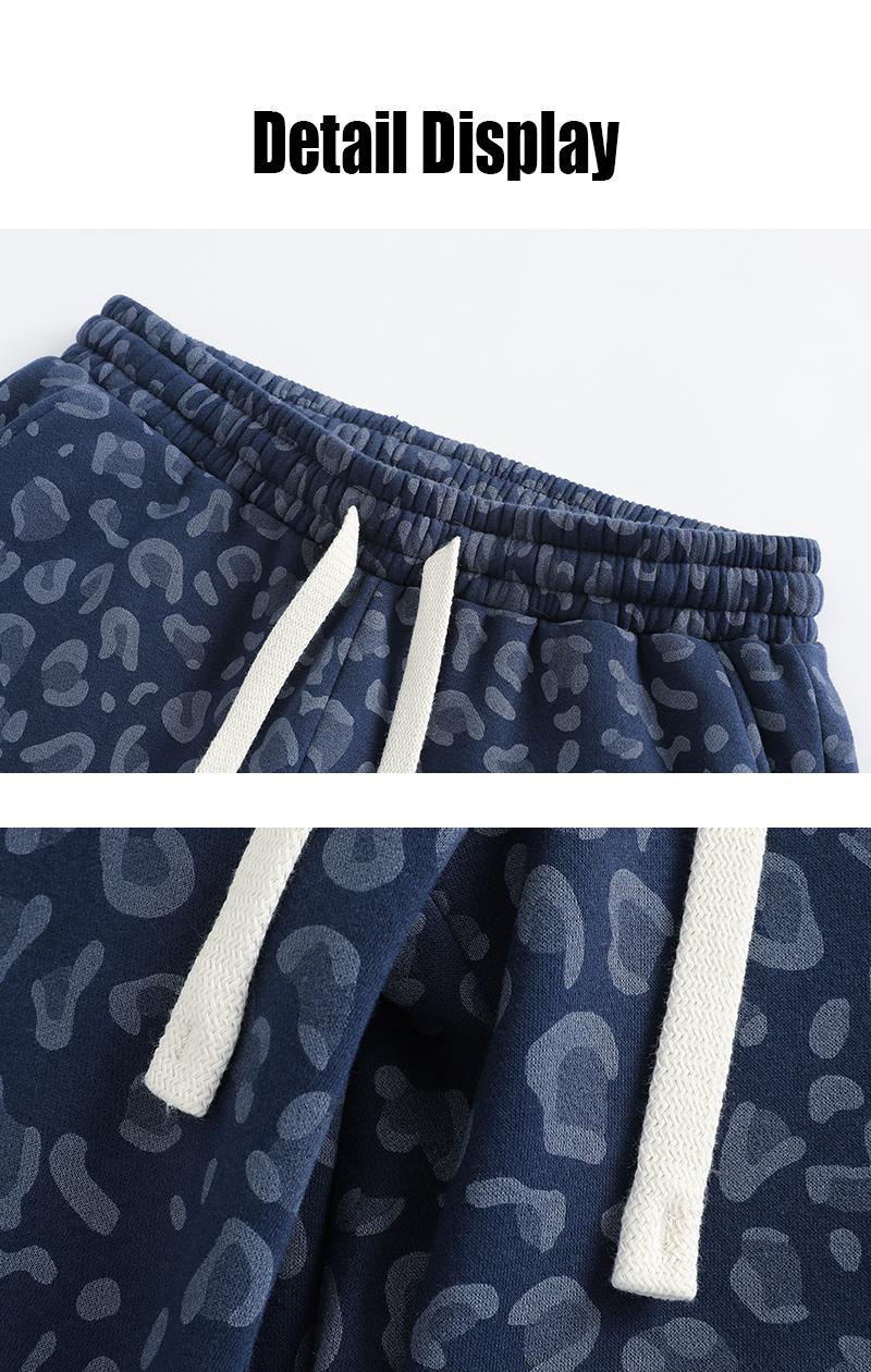 Men’s leopard-print casual trousers with side pockets, lightweight and breathable soft fabric, loose comfortable casual sweatpants, ideal for daily wear and all-year running Men’s leopard-print casual trousers with side pockets, lightweight and breathable soft fabric, loose comfortable casual sweatpants, ideal for daily wear and all-year running