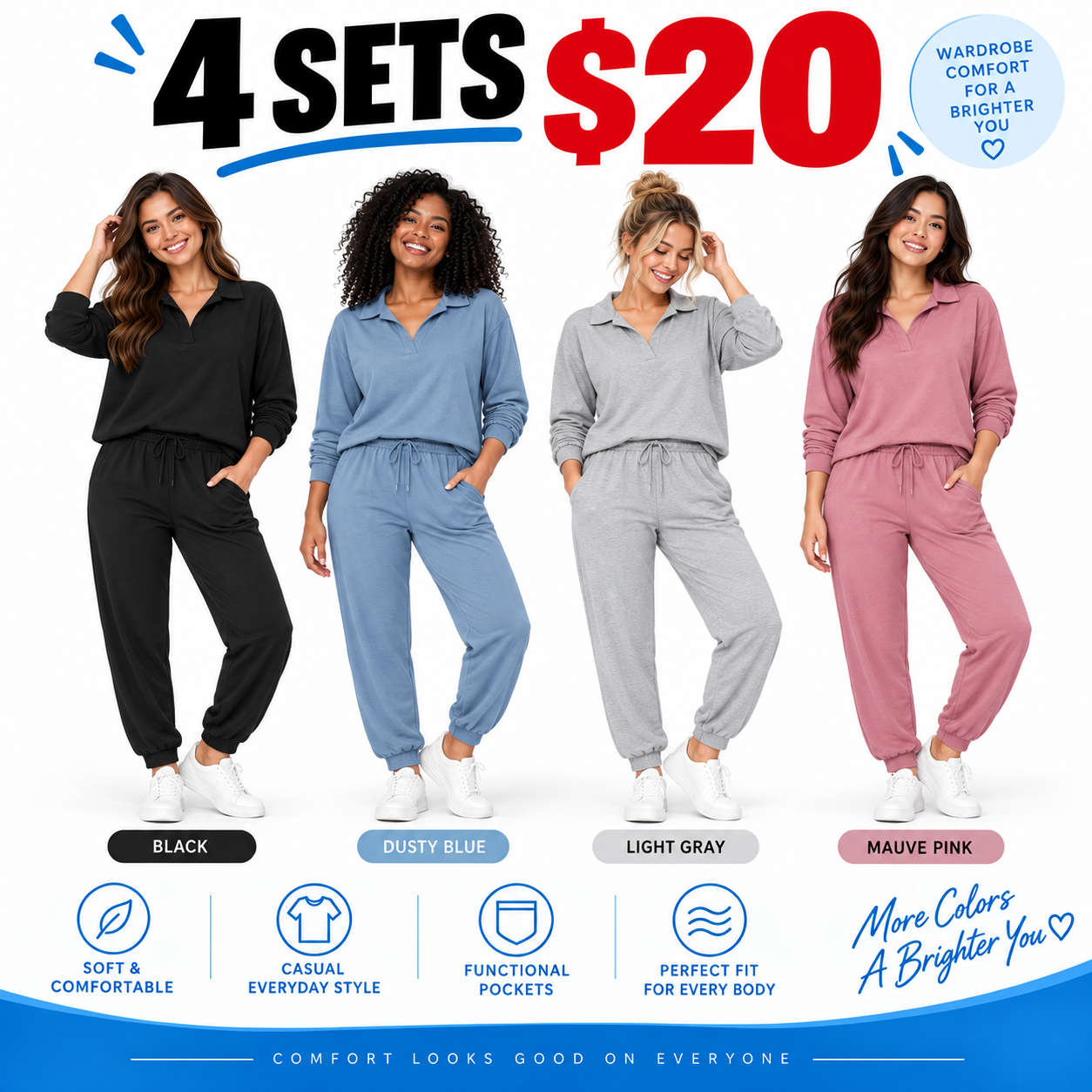 🌍Women's Casual 2-Piece Lounge Set 