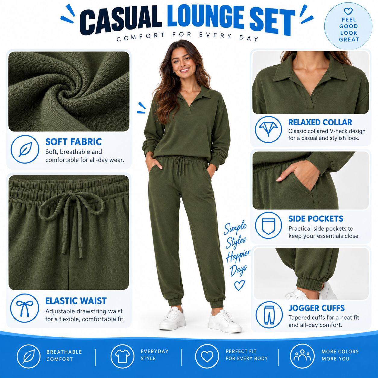 🌍Women's Casual 2-Piece Lounge Set 